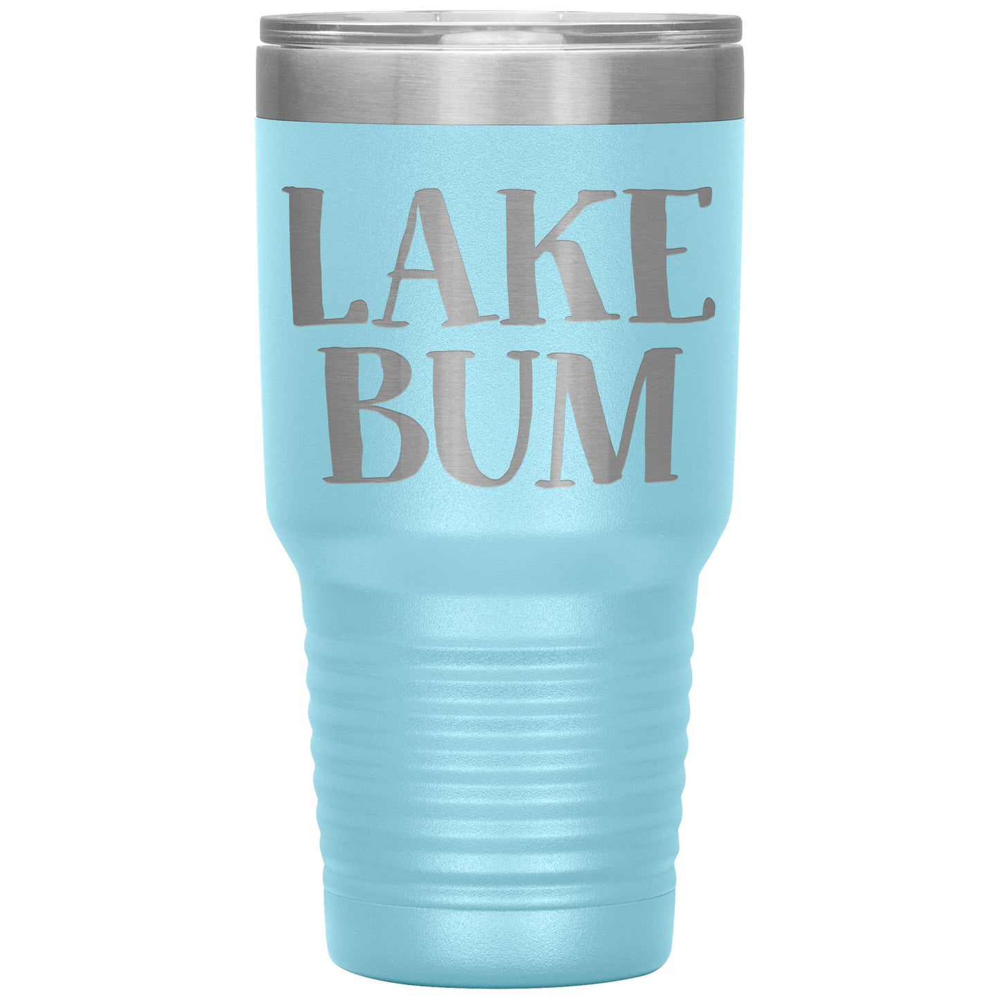 Lake Bum Drink Tumbler - Funny Insulated Cup with Lid
