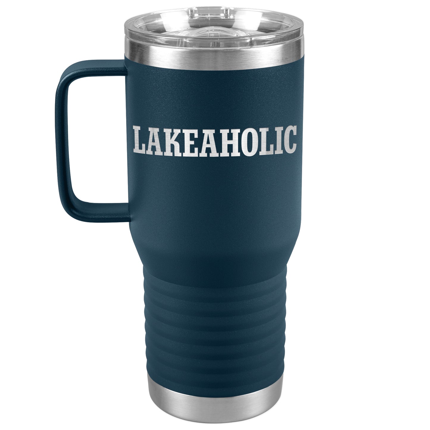 Lakeaholic Funny Drink Tumbler - Insulated Laser Etched Cup