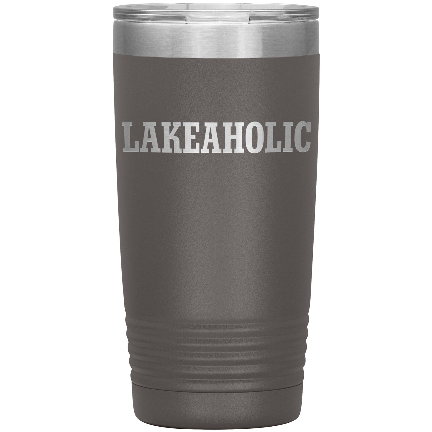 Lakeaholic Funny Drink Tumbler - Insulated Laser Etched Cup