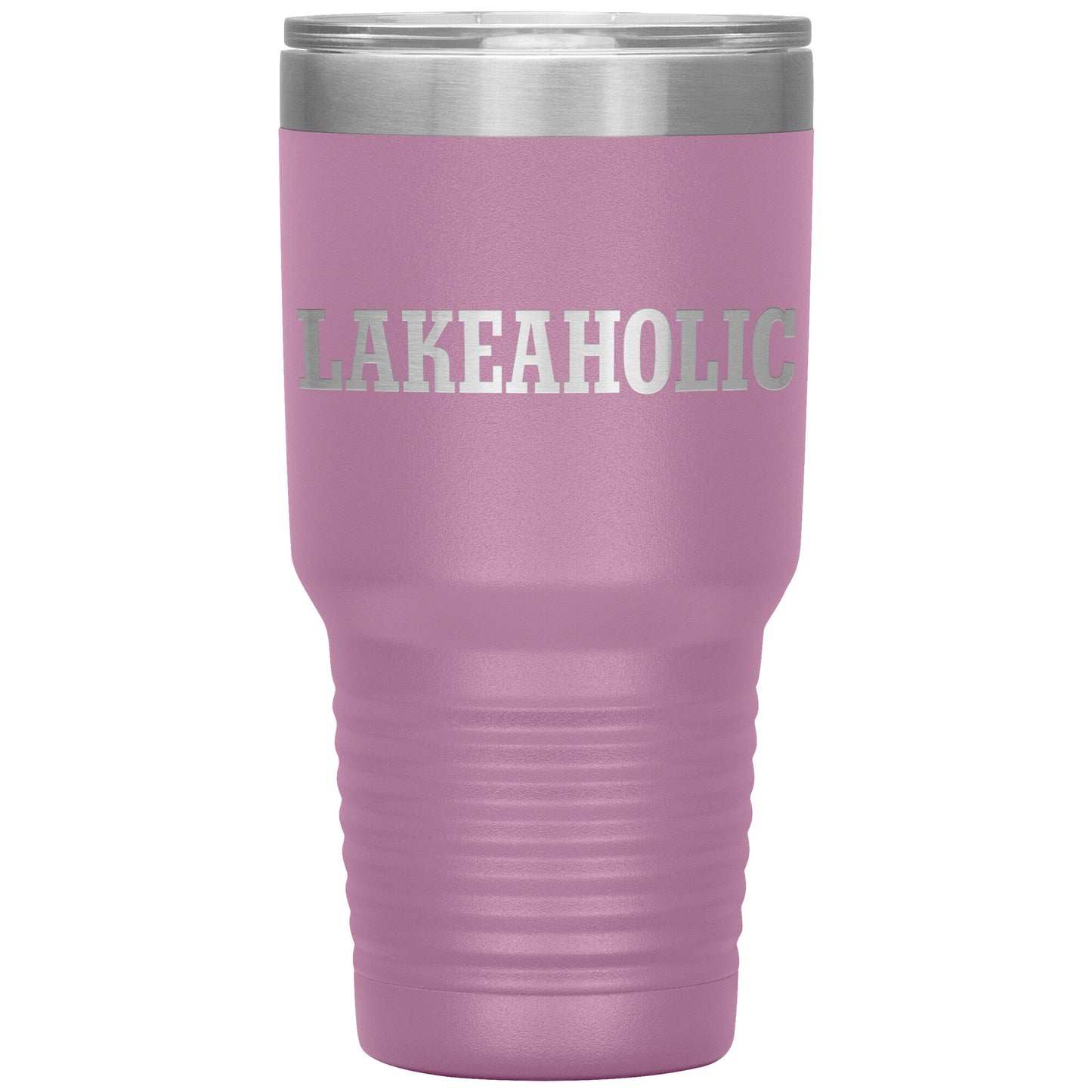 Lakeaholic Funny Drink Tumbler - Insulated Laser Etched Cup