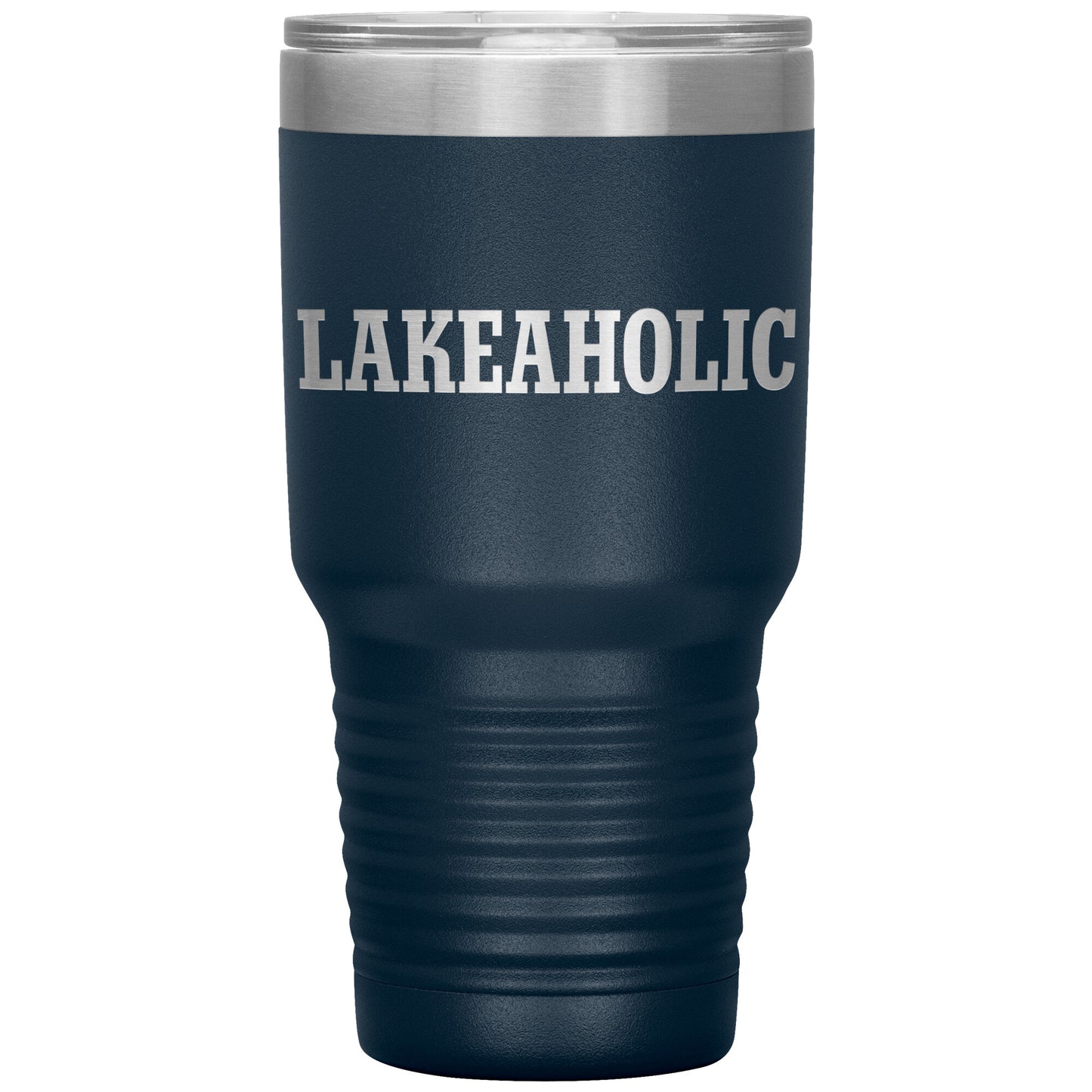 Lakeaholic Funny Drink Tumbler - Insulated Laser Etched Cup