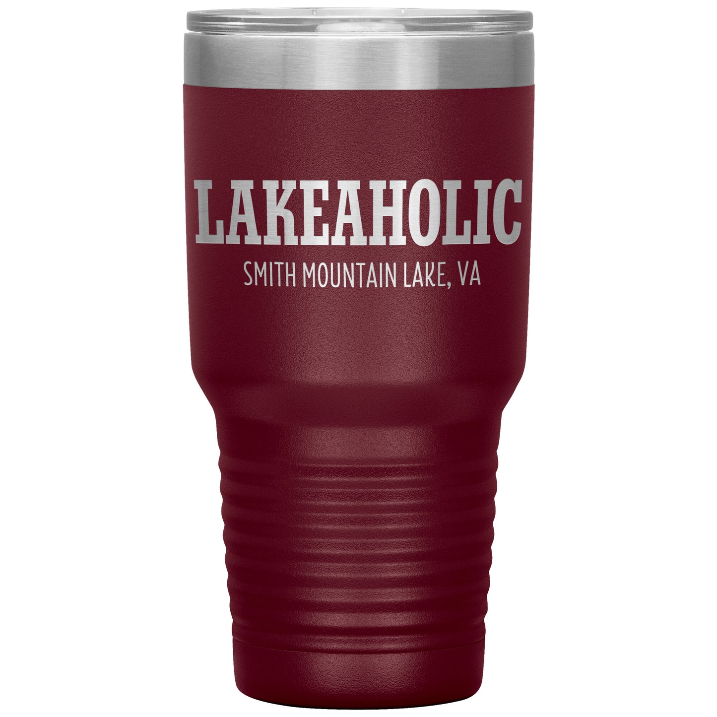 Lakeaholic Smith Mountain Lake - Laser Etched Drink Tumbler