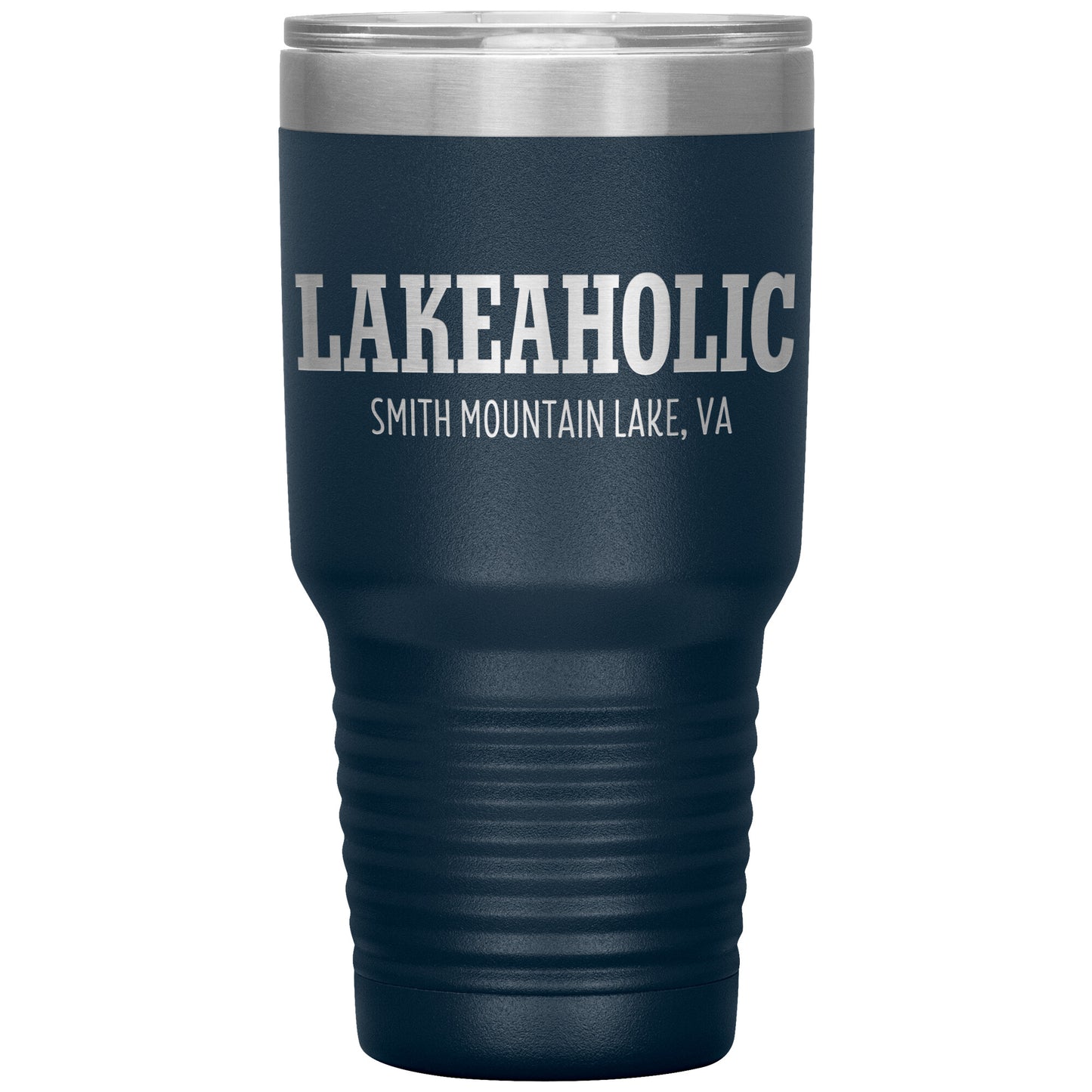 Lakeaholic Smith Mountain Lake - Laser Etched Drink Tumbler