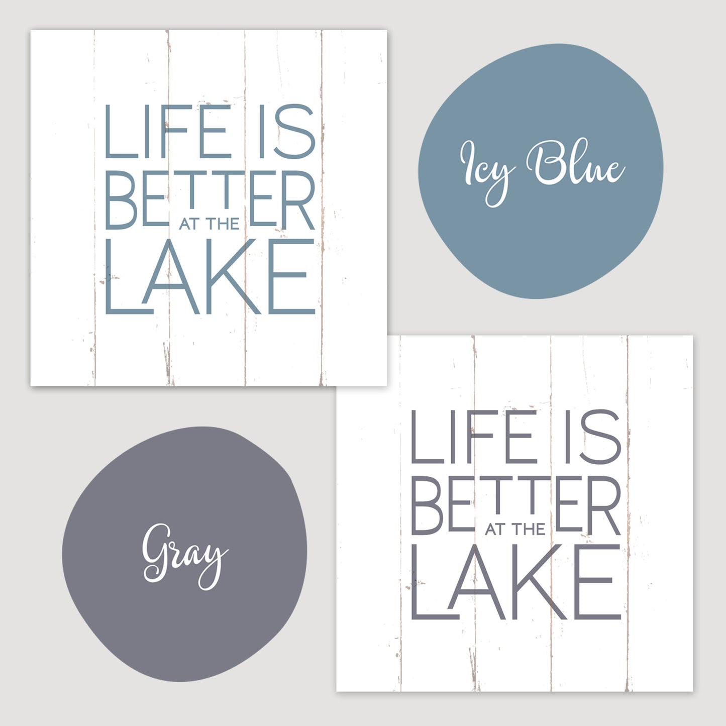 Life Is Better At The Lake - Canvas Wall Sign - Lake House Home Decor