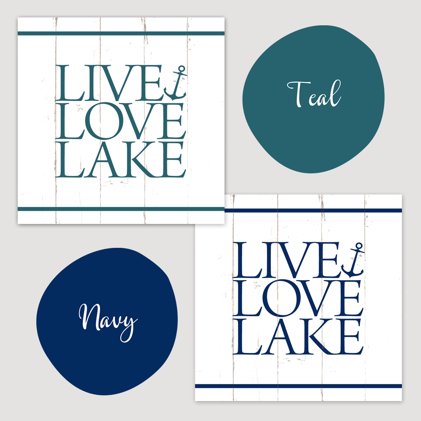 Live Love Lake - Canvas Wall Sign - Lake House Home Decor