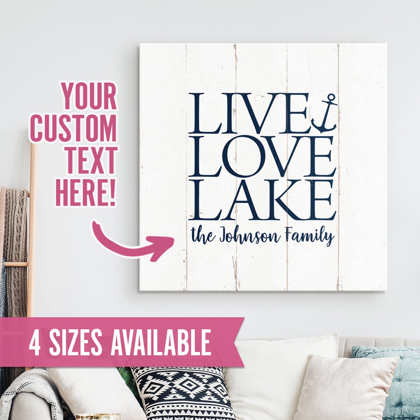 Live Love Lake - Custom Smith Mountain Lake House Home Decor