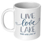 Live Love Lake - Smith Mountain Lake, VA Custom Coffee Mug