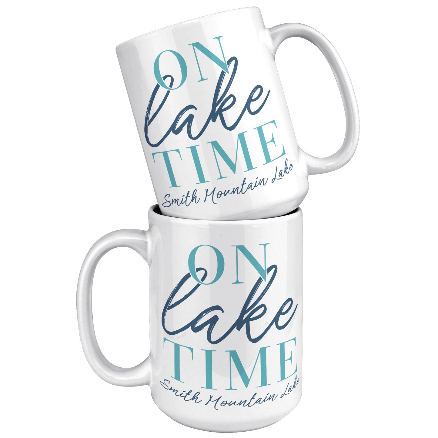 On Lake Time - Smith Mountain Lake, VA Custom Coffee Mug