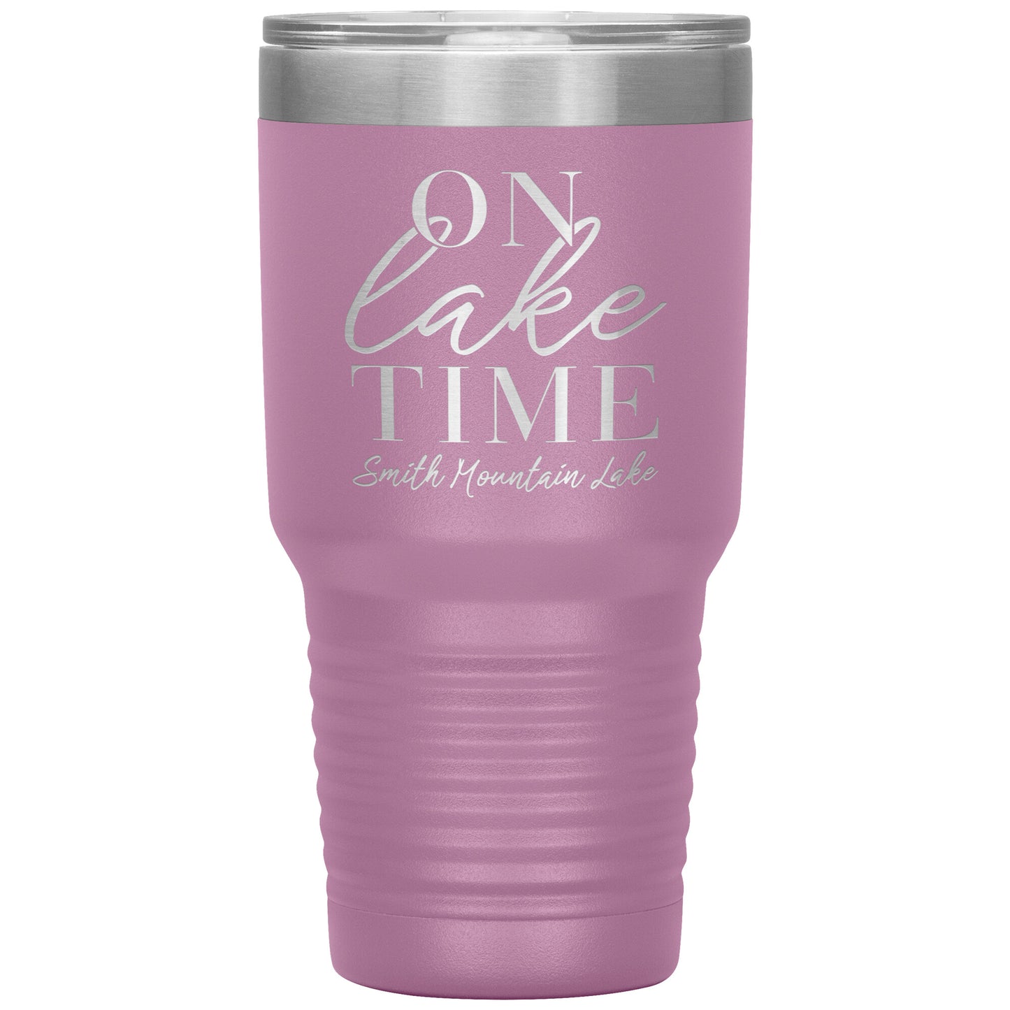 On Lake Time Smith Mountain Lake - Laser Etched Drink Tumbler