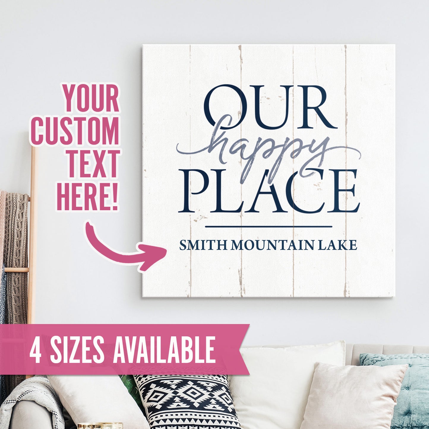 Our Happy Place - Custom Smith Mountain Lake House Home Decor