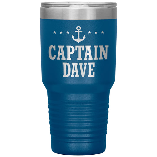 Personalized SML Boat Captain Drink Tumbler - Laser Etched