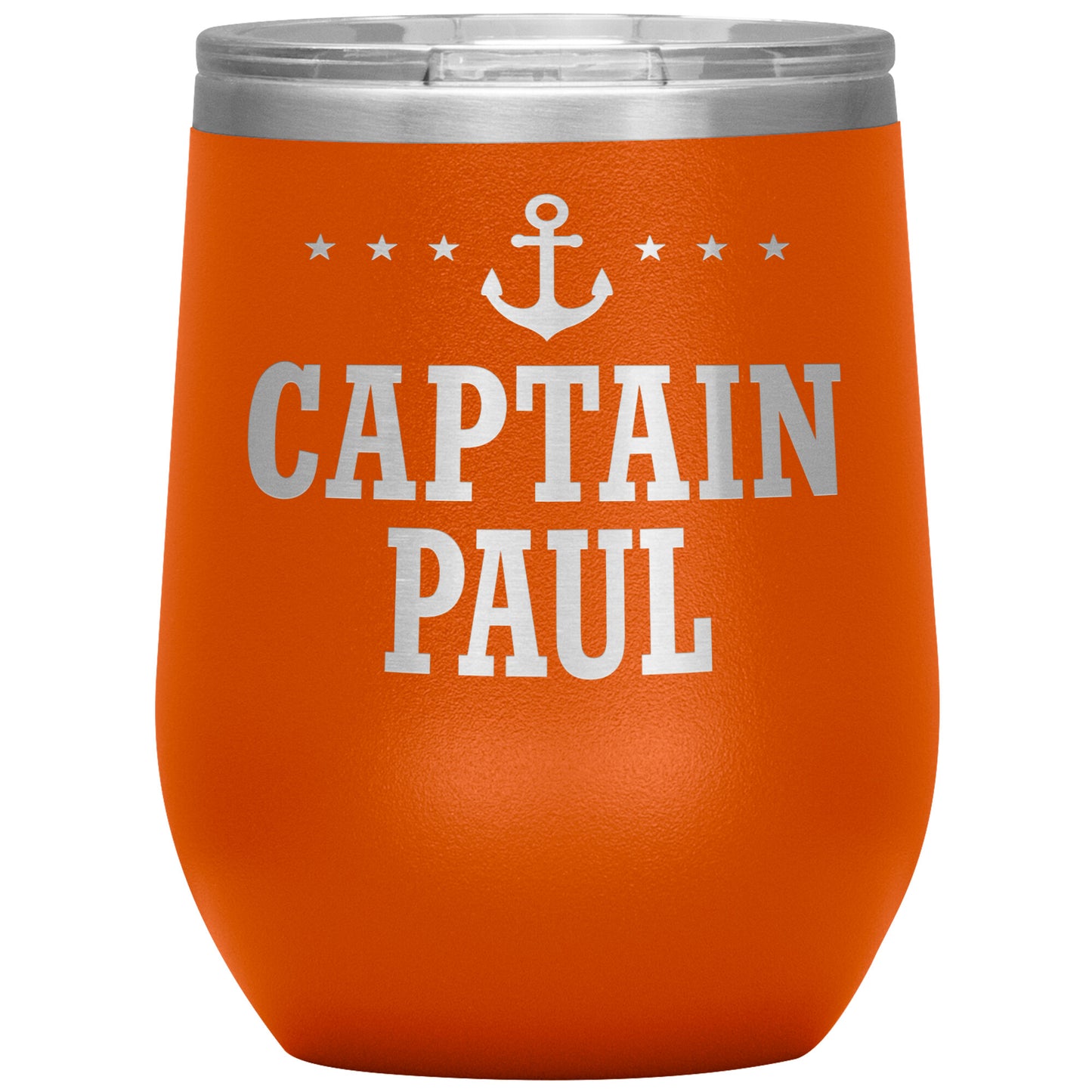 Personalized SML Boat Captain Wine Tumbler - Laser Etched