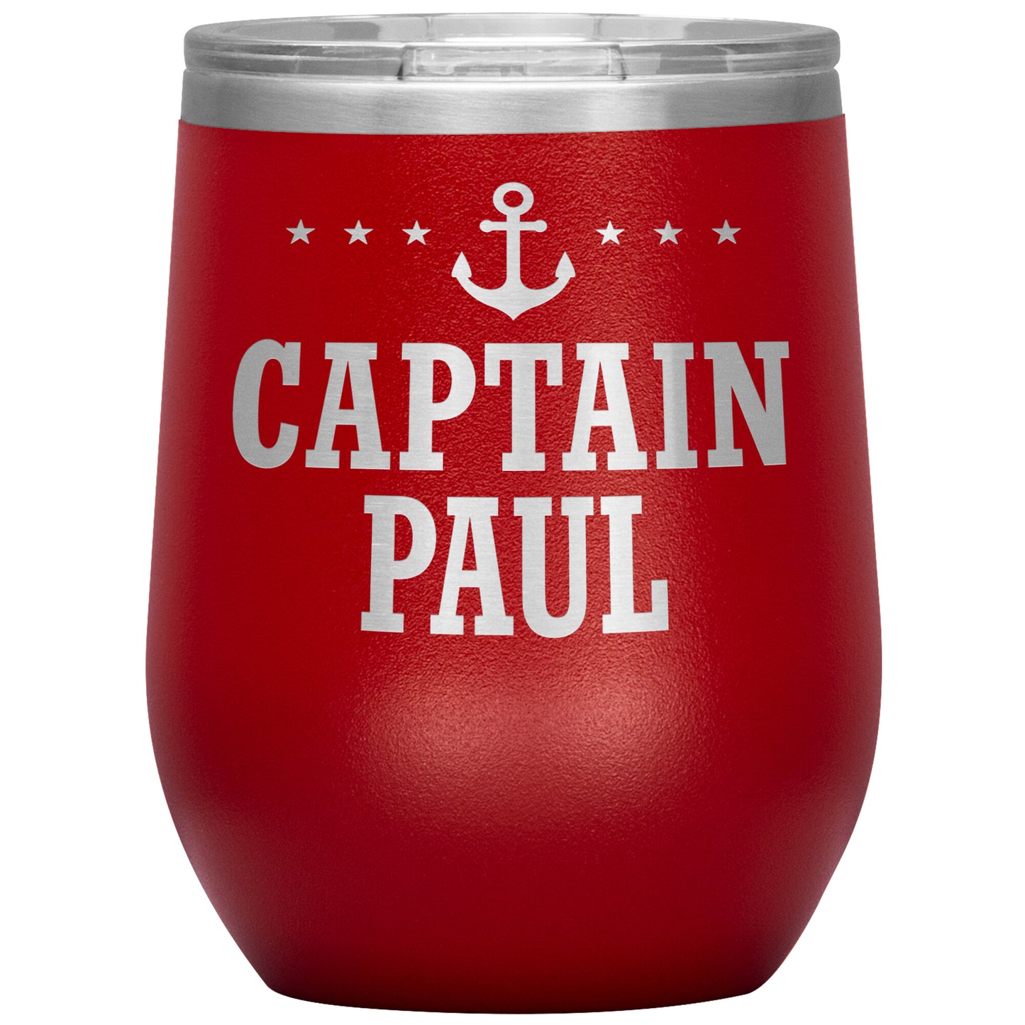 Personalized SML Boat Captain Wine Tumbler - Laser Etched
