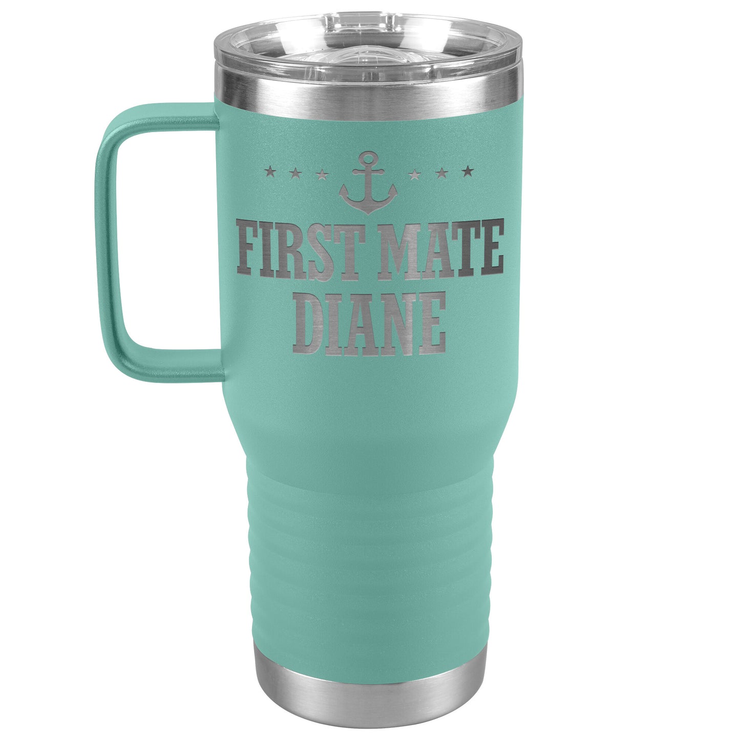 Personalized First Mate Drink Tumbler - Custom Lake Gift