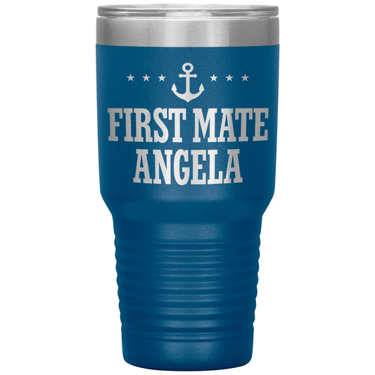 Personalized SML First Mate Drink Tumbler - Laser Etched