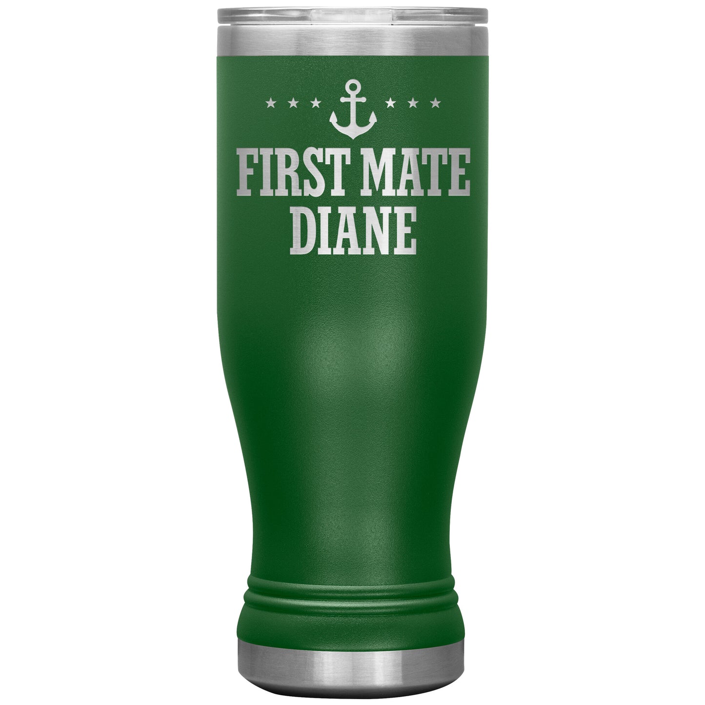 Personalized First Mate Drink Tumbler - Custom Lake Gift