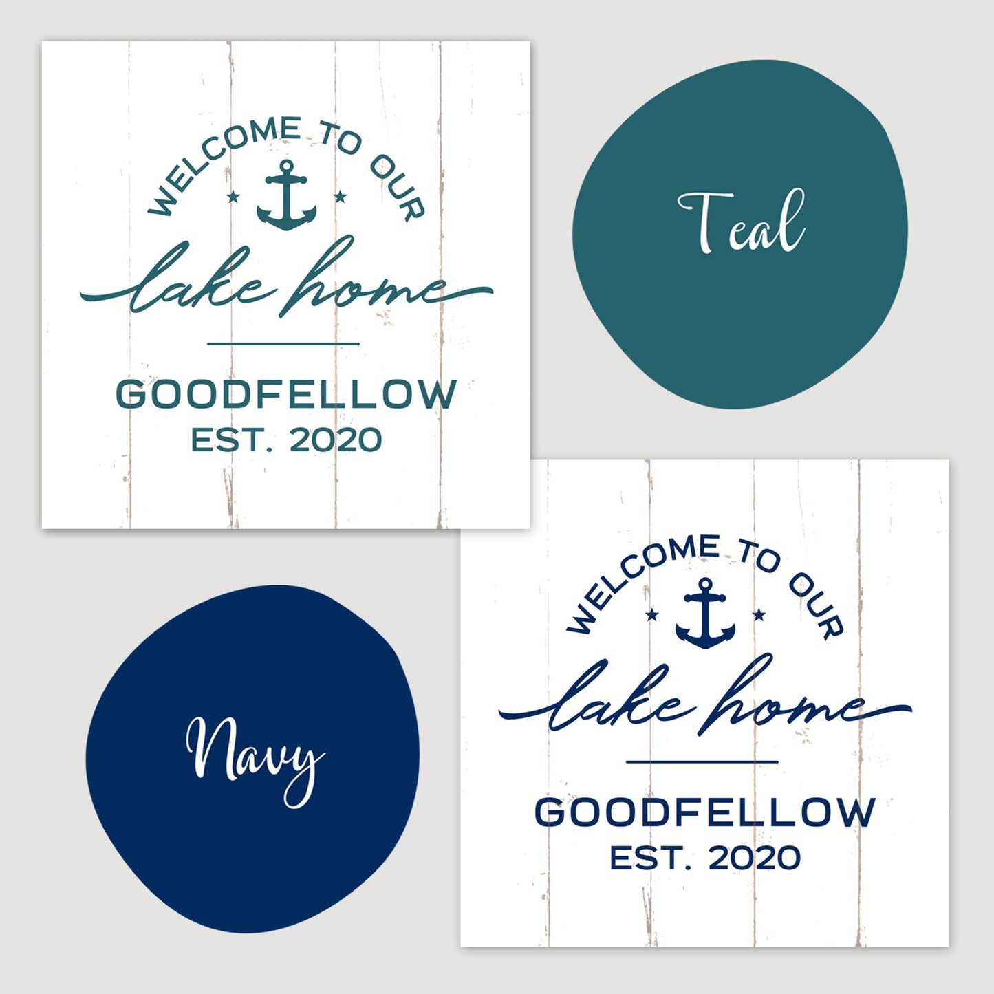 Welcome To Our Lake Home - Custom Smith Mountain Lake Home Decor