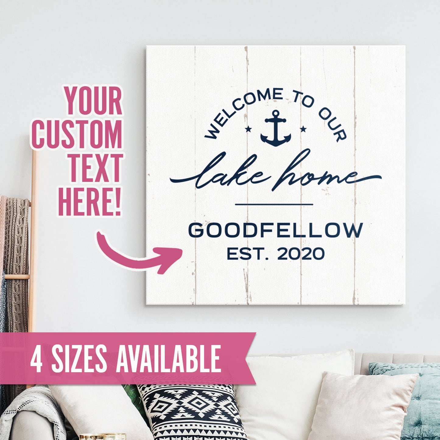 Welcome To Our Lake Home - Custom Smith Mountain Lake Home Decor