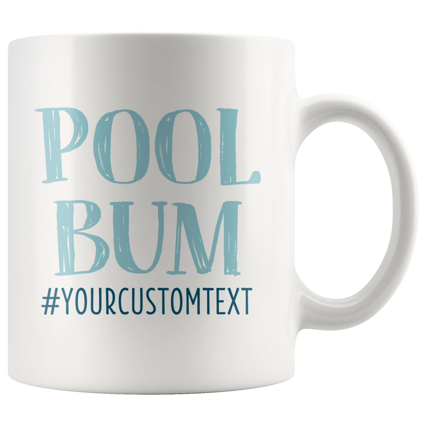 Pool Bum Custom Coffee Mug - 11oz or 15oz