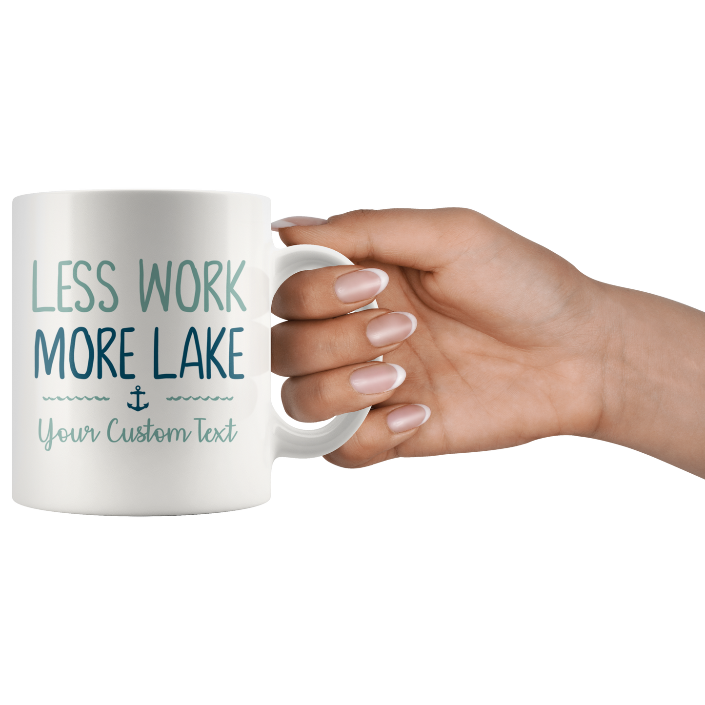 Less Work More Lake Custom Coffee Mug
