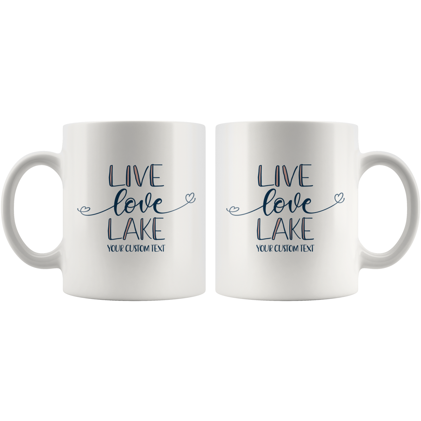 Live Love Lake Custom Coffee Mug