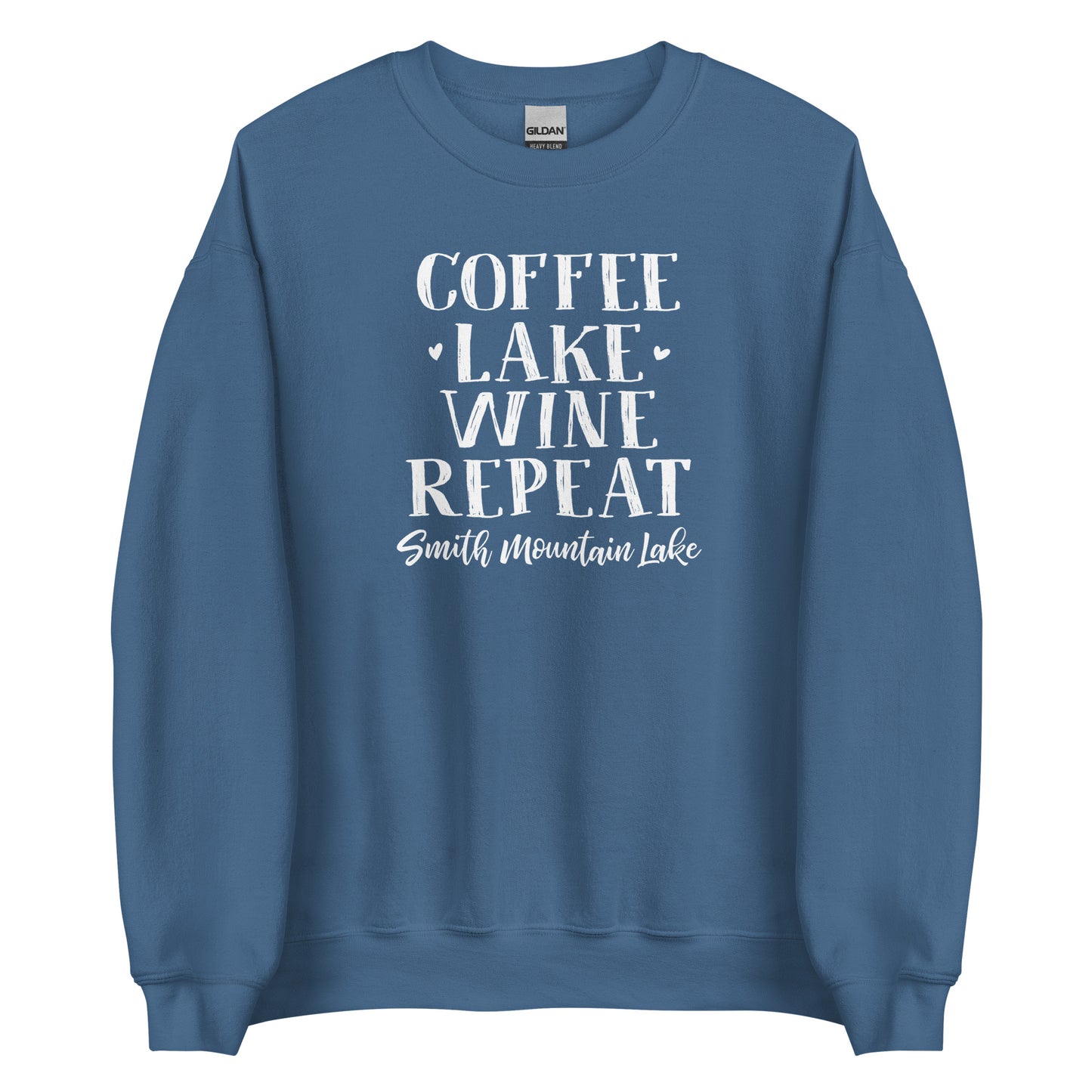 Coffee Lake Wine Repeat - Smith Mountain Lake, VA Unisex Crewneck Sweatshirt