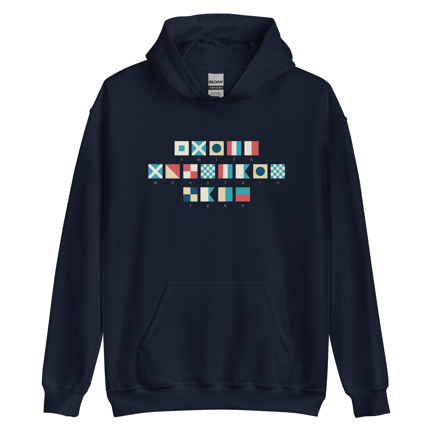 Smith Mountain Lake Nautical Flags Unisex Hoodie Sweatshirt