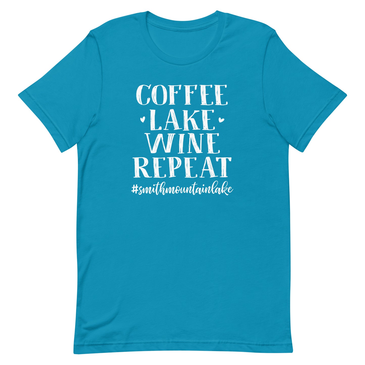 Coffee Lake Wine Repeat - Smith Mountain Lake, VA Unisex Short Sleeve T-Shirt