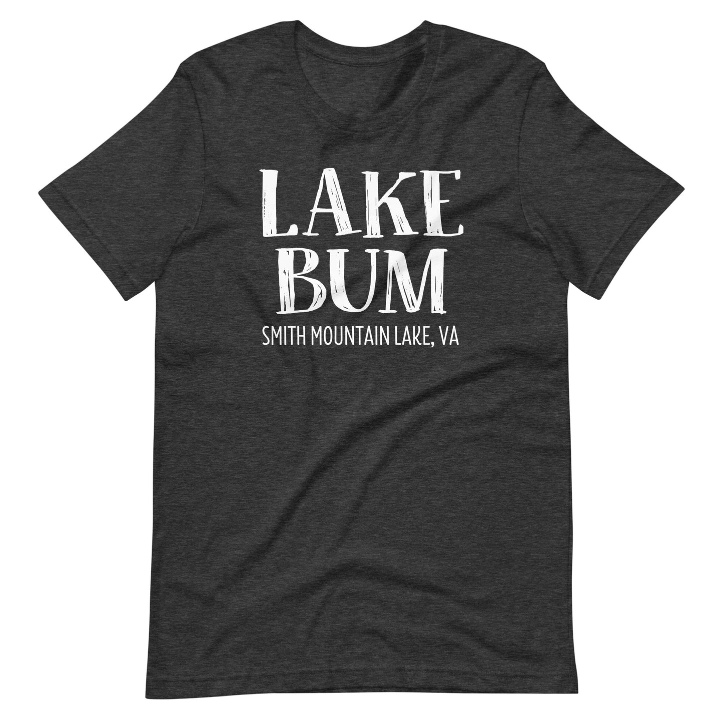 Lake Bum Stacked Design Smith Mountain Lake Short Sleeve Unisex T-Shirt