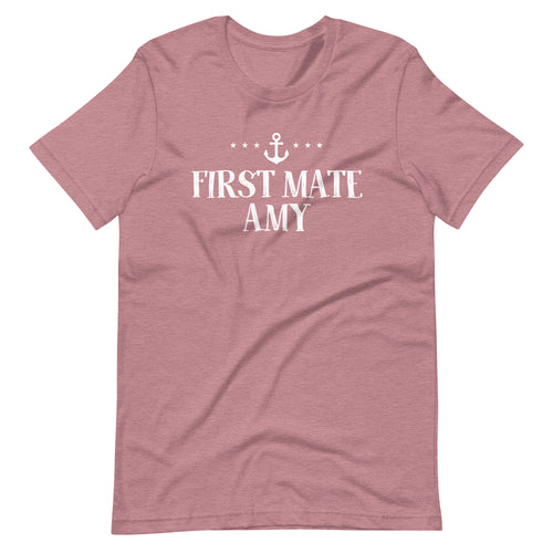 Personalized First Mate Short Sleeve Unisex T-Shirt