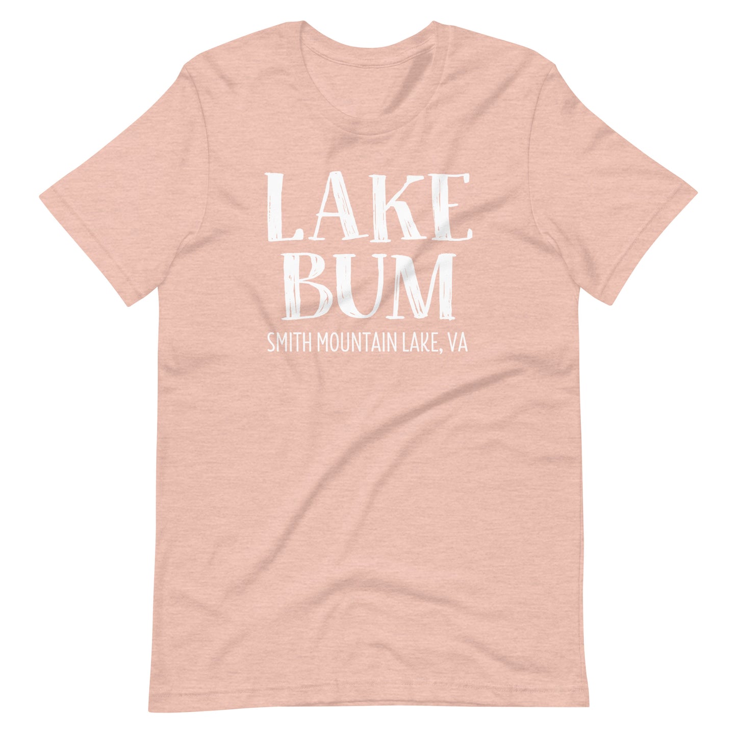 Lake Bum Stacked Design Smith Mountain Lake Short Sleeve Unisex T-Shirt